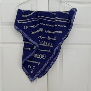 New Hermes purple Chain Pattern Scarf